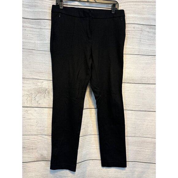 Amanda & Chelsea Black Zippered Pocket Pants Size 12 - Picture 1 of 4
